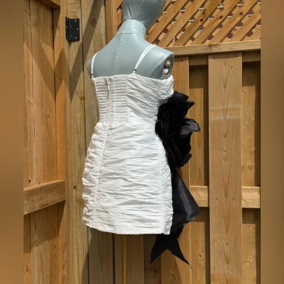 🆕 AJE 🧿 NWOT Potion Spiral Mini Dress, White / Black - Sz AU 10 US 6 - Picture 6 of 15